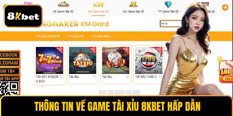 Thông tin về game tài xỉu 8KBET hấp dẫn