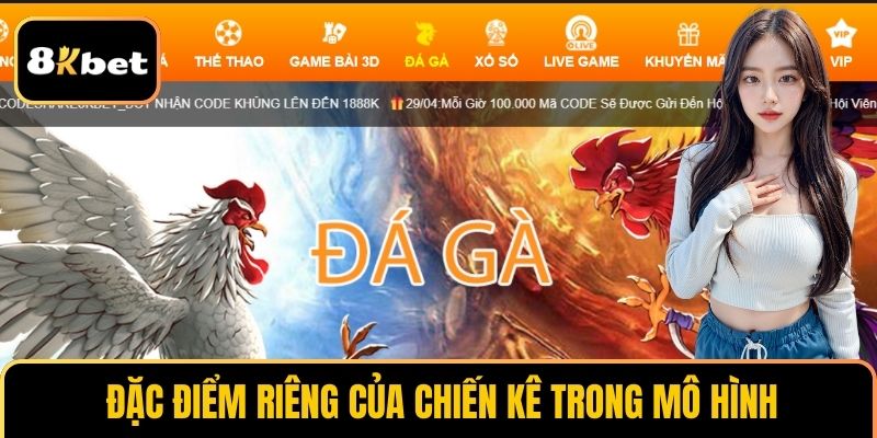 Đặc điểm riêng của chiến kê trong mô hình